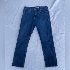 LOFT Dark Blue Straight Leg Jeans